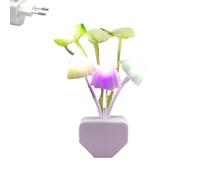 Genérico Lámpara de noche LED con forma de hongo | Enchufe de luz nocturna LED | Luces nocturnas con sensor de anochecer a, interruptor de control de luz inteligente, enchufe UE/EE. UU.