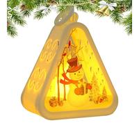 Genérico Lámpara De Noche Para Invierno - Soporte Alimentado Por Baterías,Lámpara Colgante para Interior - Para Niños Y Niñas Interior Y Exterior Vacaciones Hogar Salón Y Alféizares