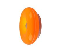 Genérico Lámpara de pared - Apliques de pared para sala de estar, diseño de donut de 22,5 x 22,5 x 7 cm, aplique para dormitorio, ambiental táctil, accesorio de ABS naranja | Iluminación teledirigida