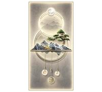 Genérico Lámpara de pared, Decoraciones de entrada, lámparas pared, planta abstracta lujo for pasillo, sala estar, pintura colgante, fondo TV, brillo luz LED(Black,NO DIMM WARM_A_H140-W70)