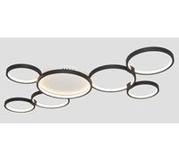 Genérico Lámpara de techo, Candelabros de techo LED modernos con decoración Control remoto, lámpara anillo for el hogar, accesorios iluminación for sala estar, dormitorio y comedor(C 7 lights)