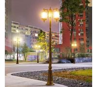 Genérico Lámpara de Techo, Farola de Poste Alto, luz de Poste for Exteriores, Impermeable, anticorrosiva, LED, Antigua, for jardín, Villa, Comunidad, césped, Poste de jardín, luz de jardín.(175CM)