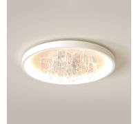 Genérico Lámpara de Techo Interior Plafon de Techo Redonda Regulable Y Moderna con Luz Led Blanca de 25 W para Dormitorio Sala de Estar Cocina Y Pasillo.