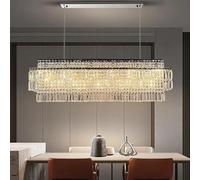 Genérico Lámpara de techo, Lámpara colgante de comedor nórdica, candelabro decoración for el hogar, iluminación lujo for dormitorio y sala estar, lámpara for mostrador Villa(L120cm,Cool white)