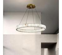 Genérico Lámpara de techo, Lámpara colgante de mármol moderna, anillos LED regulables, luz lujo for comedor, dormitorio, sala estar, iluminación, decoración interior, candelabro(D50cm,Cool white)
