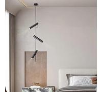 Genérico Lámpara de techo, Lámpara colgante LED moderna de suspensión vertical, foco giratorio for vestíbulo, dormitorio, comedor(3 Lights,Warm Light)