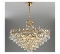 Genérico Lámpara de techo, Lámpara de araña cristal lujo for decoración del hogar, sala estar, iluminación LED techo, lámpara colgante moderna(3 lights changeable,D80cm)