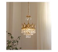 Genérico Lámpara de techo, Lámpara de araña cristal lujo for decoración del hogar, sala estar, iluminación LED techo, lámpara colgante moderna(3 lights changeable,D24cm)