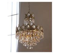 Genérico Lámpara de techo, Lámpara de araña cristal lujo for decoración del hogar, sala estar, iluminación LED techo, lámpara colgante moderna(3 lights changeable,D60cm)