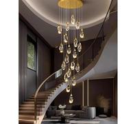 Genérico Lámpara de techo, Lámpara de araña cristal moderna for decoración del hogar, lámpara colgante for escaleras, lámparas colgantes for sala estar, iluminación interior(20 head,Warm White)