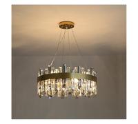 Genérico Lámpara de techo, Lámparas colgantes de cristal LED lujo for el hogar, sala estar, comedor, decoración, villa, hotel, bar, candelabros techo, accesorios(Warm light 3000k,D60cm)