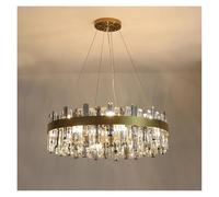 Genérico Lámpara de techo, Lámparas colgantes de cristal LED lujo for el hogar, sala estar, comedor, decoración, villa, hotel, bar, candelabros techo, accesorios(RC Dimmable,D60cm)