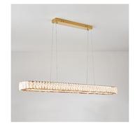Genérico Lámpara de techo, Lámparas de techo colgantes modernas y lujosas con luces LED cristal dorado for sala estar comedor. Iluminación decorativa for el hogar(L120cm A,Gold)