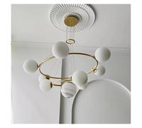 Genérico Lámpara de techo, Luces led modernas for decoración del hogar, lámparas de luz colgantes for sala estar, candelabros for comedor, iluminación interior colgante(Gold 100cm,Cool)