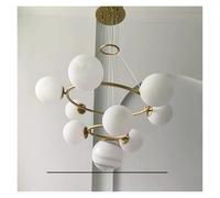 Genérico Lámpara de techo, Luces led modernas for decoración del hogar, lámparas de luz colgantes for sala estar, candelabros for comedor, iluminación interior colgante(Gold 80cm,Cool)