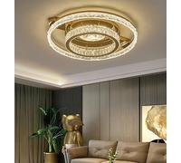 Genérico Lámpara de techo, Luz LED de techo lujo, decoración del hogar, sala estar, dormitorio, cocina, comedor, accesorios iluminación cristal(Type D 80 50X16CM,3-color light)