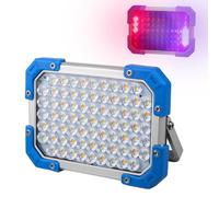 Genérico Lámpara de Trabajo | 7 Modos Magnética e Impermeable - LED de Trabajo 3600mAh con Soporte Plegable,para Taller Reparación Coche Camping Exteriores Y Sitio De