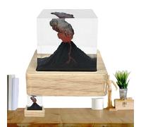 Genérico Lámpara De Volcán Usb - Nocturna De Cubo De Resina, De Mesa Volcánica | Led Nocturna Colorida Para Dormitorio, Habitación De Niños, Sala De Estar, Baño, Estudio, Decoración, Lámpara