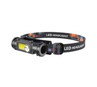 Generico Lámpara frontal luminosa | Foco frontal recargable para senderismo - Luz LED con imán para trabajo, correr, camping, senderismo, exploración y noche en bicicleta