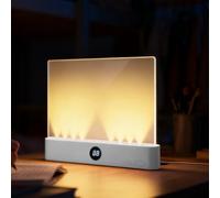 Genérico Lámpara Lectura Plana, Luz Nocturna Recargable Leer Libros, Lámpara LED Transparente Libros Con 3 Colores Y Temporizador, Lámparas Inteligente Leer Libro Página Completa Protección Ocular