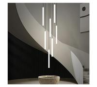 Genérico Lámpara Led de línea larga de diseño de interiores Compatible with sala de estar, lámpara moderna Compatible with Villa, Loft, restaurante, apartamento, escalera, Araña de luces