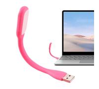 Genérico Lámpara LED USB: estructura angular, luz de viaje ligera, brillo reducido, práctico enchufe | Soporte para mesa de estudio, mejora de la pantalla del portátil, noche en el dormitorio