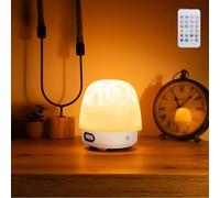 Genérico Lámpara lunie, lámpara de lunie luz nocturna y máquina de ruido Bluetooth, lámparas de hongos de 16 colores, luz del proyector de olas oceánicas con altavoz, control remoto (03)
