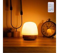 Genérico Lámpara lunie, lámpara de lunie luz nocturna y máquina de ruido Bluetooth, lámparas de hongos de 16 colores, luz del proyector de olas oceánicas con altavoz, control remoto (01)