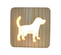 Generico Lámpara para dormitorio, decoración de lámpara de perro lindo | Pequeña luz nocturna | Dormitorio de Niñas Decoración Casa Mesita de Noche Escritorio Estudio Escuela Guardería Pasillo Uso