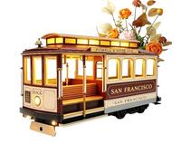 Genérico Lámpara para Escritorio | Luz de Estilo Vintage con Forma de Tren,Lámpara De Dormitorio,para Oficina en Casa Estantería Salón Mesita de Noche Entusiasta de la Ciudad