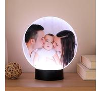 Genérico Lámpara Personalizada con Foto Base Led Decoración Mando a Distancia