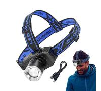 Genérico lámpara principal recargable, luces delanteras para la frente, Linterna frontal de carga rápida, Lámpara de cabeza LED de iluminación de larga distancia para correr al aire libre