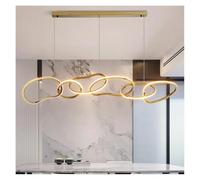 Genérico Lampara techo, Modern dining room lamparas decoracion hogar moderno smart Pendant lights decoration salon Chandeliers for(Gold 6 heads,Cold)
