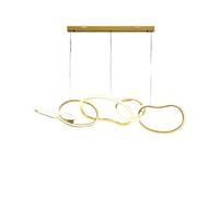 Genérico Lampara techo, Modern dining room lamparas decoracion hogar moderno smart Pendant lights decoration salon Chandeliers for(Gold 5 heads,Cold)