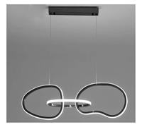 Genérico Lampara techo, Modern dining room lamparas decoracion hogar moderno smart Pendant lights decoration salon Chandeliers for(Black 3 heads,Cold)