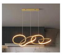 Genérico Lampara techo, Modern dining room lamparas decoracion hogar moderno smart Pendant lights decoration salon Chandeliers for(Gold 4 heads,Cold)