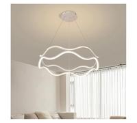 Genérico Lampara techo, Modern dining room lamparas decoracion hogar moderno smart Pendant lights decoration salon Chandeliers for(White,COLD_60CM)