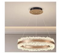 Genérico Lampara techo, Modern rings dining room lamparas decoracion hogar modern smart Pendant lights lamp decoration salon Chandeliers for(60cm,Warm)
