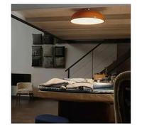 Genérico Lámparas de araña, Bauhaus Ceiling Light Minimalism Pot Lid Round Lamp for Bedroom Study Restaurant orange LED Indoor Lighting(Orange,3 COLOR_D35CM)