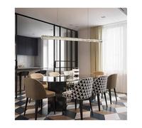 Genérico Lámparas de araña, Flos-luces colgantes de cristal for comedor y sala estar, accesorios for mesa cocina, candelabro colgante largo regulable lujo moderno(Neutral,2070mm)