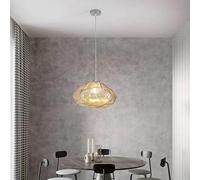 Genérico Lámparas de araña, Lámpara colgante de cristal con diseño nube, lámpara nórdica for sala estar, comedor, restaurante, Loft, escalera, iluminación interior(Amber,WARM WHITE_DIA 20CM)