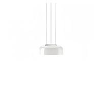 Genérico Lámparas de araña, Lámpara colgante italiana Pablo de cristal for comedor, dormitorio, Bar, iluminación Interior, techo, luces colgantes minimalistas modernas(B D30cm H11cm,White)
