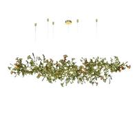 Genérico Lámparas de araña, Lámpara de araña diseño con hojas ginkgo, moderna, minimalista, magnífica, lujosa, creativa, for salón villa o dúplex(GREEN 80_L)