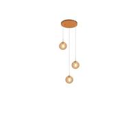 Genérico Lámparas de araña, Lámpara de araña moderna E27 con bolas cristal LED, colgante diseño nórdico, iluminación for la decoración del hogar, salón, escalera(3 heads,Cool light)