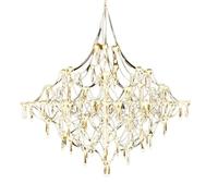 Genérico Lámparas de araña, Lámpara de techo colgante cristal estilo Art Déco diseño posmoderno for sala estar(80cm,Golden)