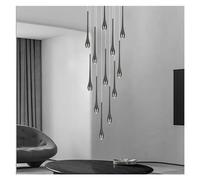 Genérico Lámparas de araña, Lámpara LED de escalera, iluminación moderna, lámpara colgante Compatible with sala estar, diseño minimalista, Villa, ático, comedor, larga(White light,22 heads)