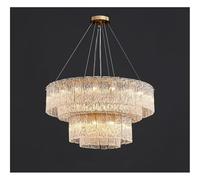 Genérico Lámparas de araña, Lámparas de cristal lujo for salón, candelabro techo, lámpara colgante mesa comedor, decoración del hogar(D45-80cm,3 lights changeable)