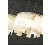 Genérico Lámparas de araña, Lámparas de techo mármol creativo 2025, doradas, LED, lujo, con iluminación natural(Wall lamp,Silver)