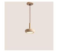 Genérico Lámparas de araña, SANDYHA Yellow Cave Stone Pendant lights for Bedroom Dining Table Lighting LED lamps for Living Room Decoration home(B - D15cm H6cm,Cold)