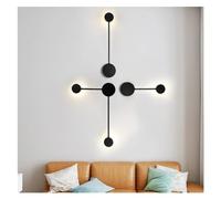 Genérico lámparas de pared, Poste de luz pared moderna, iluminación interior, aplique LED, luces, lámpara negra, decoración Compatible with sala estar, Loft, escaleras, lámparas al lado la(C)